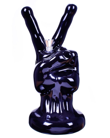 Peace Sign Hand Bong