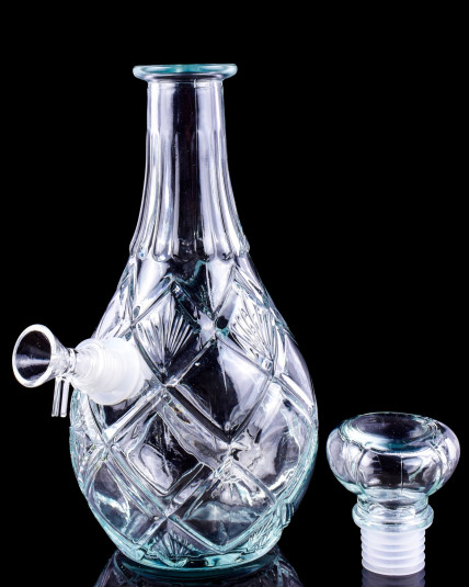 Vintage Crystal Decanter Style Bong - Lozenge