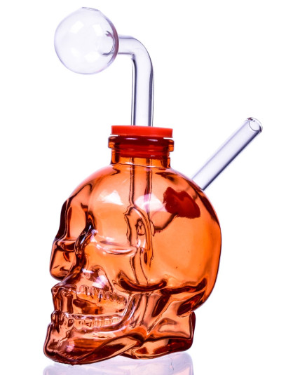 Skull Design Dab Rig Bong Oil Burner 
