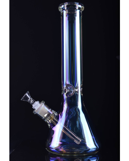 Smoke Chameleon - 14" Iridescent Color Shifting Shiny Bong