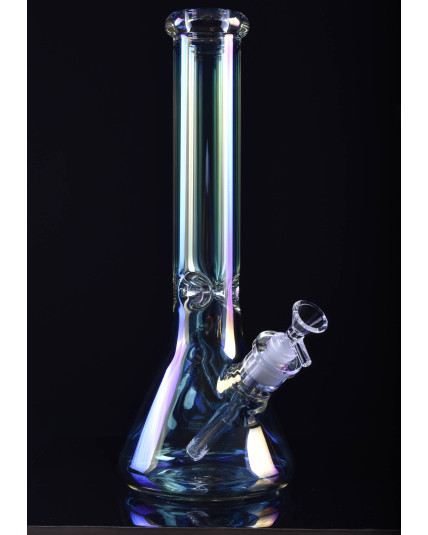 Smoke Chameleon - 14" Iridescent Color Shifting Shiny Bong