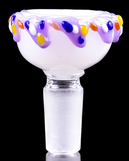 Tasty Buds - 14mm Male Ice Cream Cone Bowl - Milk Purple