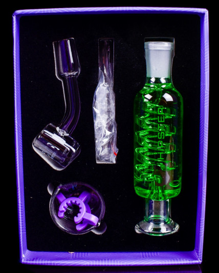 Hipster Glass 14mm Glycerin Filled Freezer w/ Built-In Coil Set