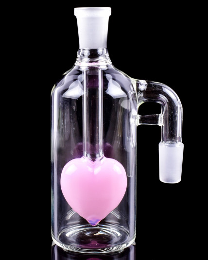 14mm 90° Cupid Heart Ash Catcher - Pink