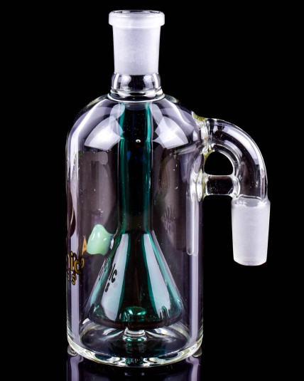 Atomic Glass - ASH CATCHER 90° ANGLE BEAKER PERCS - 14MM MALE