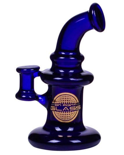On Point Glass Mini Rig Carb Cap - Blue