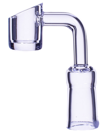 4mm Thick Quartz Angled Banger - 14mm Female