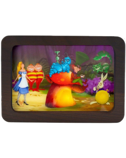 Alice Mushroom 3D High Def Wood Rollin' Tray - Small