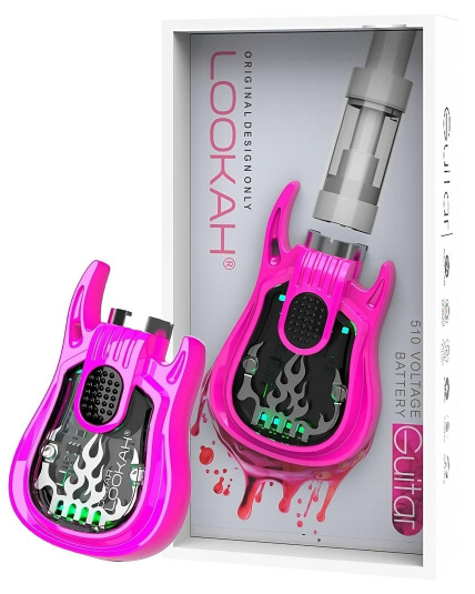 Lookah Guitar 510 Thread Vape Battery - Pink