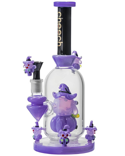 Cheech Glass - 10.5" Whimsical Wizard Water Pipe - Purple