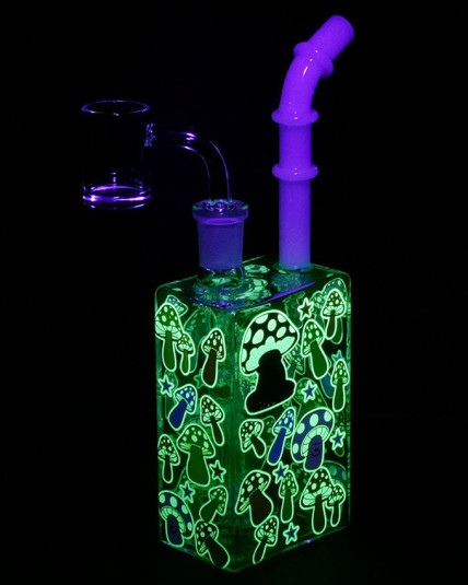 Glow Mushroom Juice Box Dab Rig