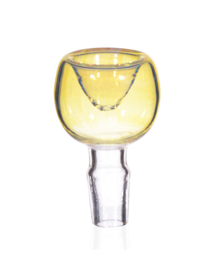 14mm Dry Male Bowl - Golden Fumed