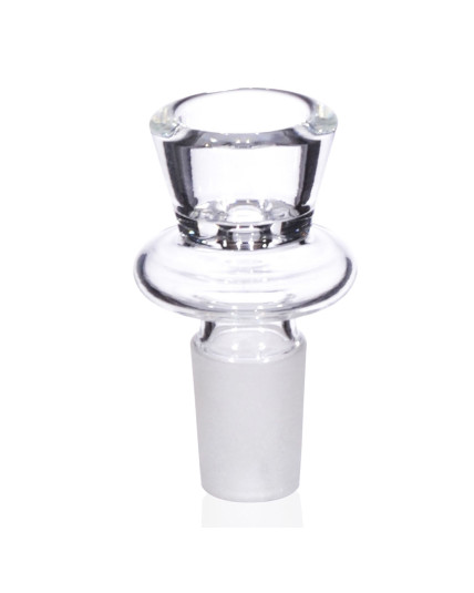 14 MM male bowl With Easy Circular Handle - Clear