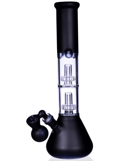 The Frosted Cauldron - 15” Double Domed Circle Percolator Combination with an Angled Ashcatcher
