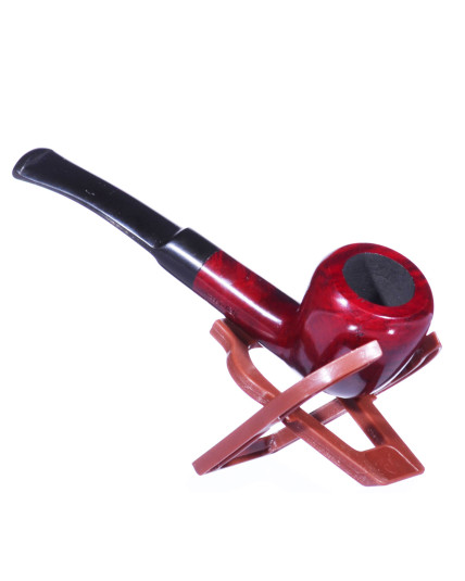 5.5" Smooth High End Wooden Pipe - Cherry Finish  