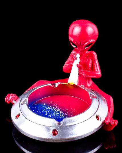 Cosmic Cloud Alien Smoking Ashtray