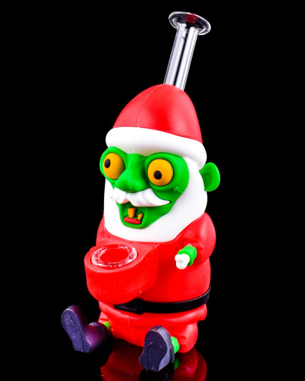 Zombie Santa Claus Silicone Bong