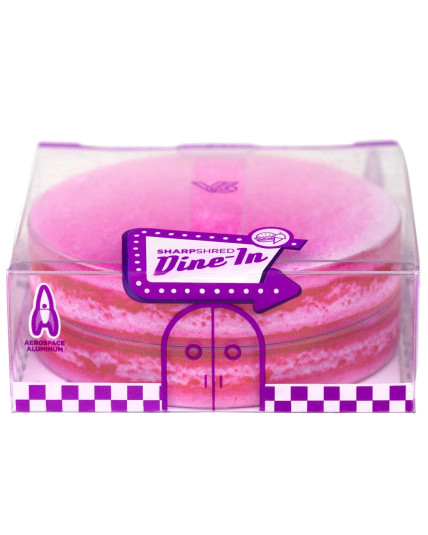 V Syndicate® Macaron: Raspberry 2-Piece SharpShred Dine-In Grinder