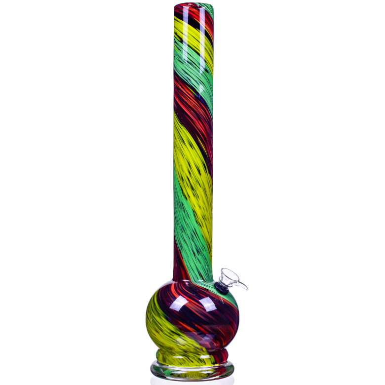 18" Big and Tall Glass Smoking Bong with Long Neck Water Bong -The Online Smoke Shop!