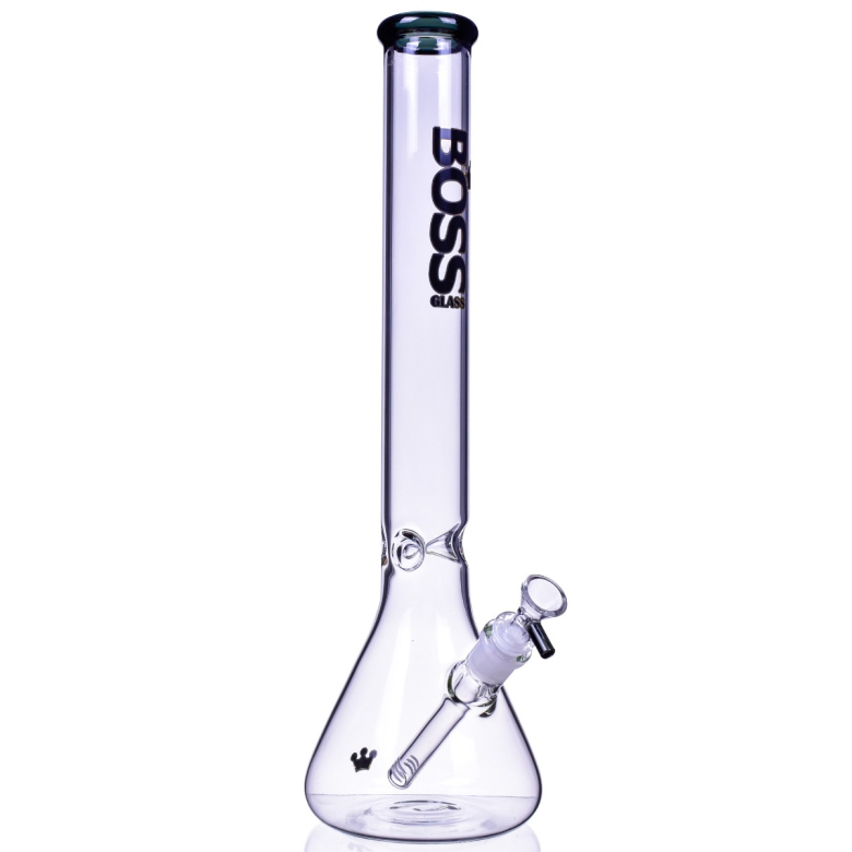 Boss Glass - 18" Big Beaker Base - Black -The Greatest Online Smoke Shop!