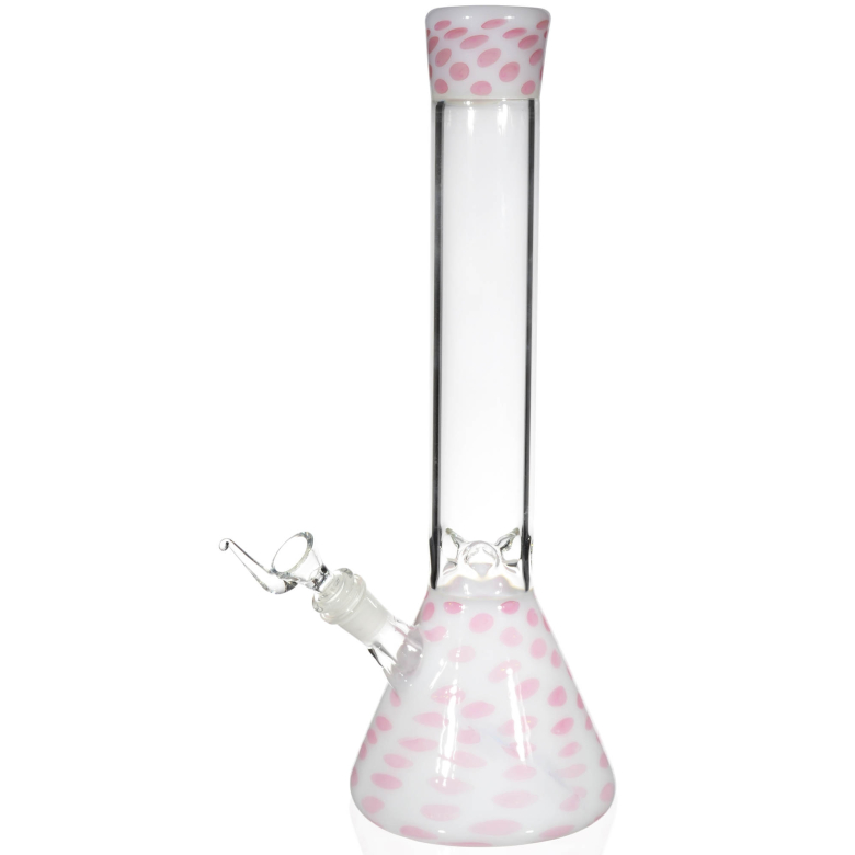14 inches pink colored tube water pipe
