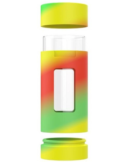 White Rhino - Pruf™ 2 In 1 Jar features a bottom silicone Storage dish for concentrates
