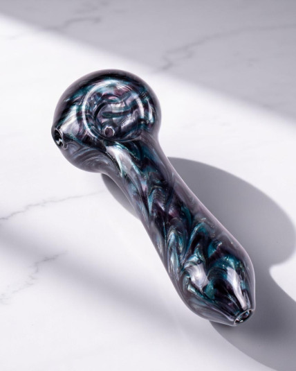 Nebula Noir Glass Hand Pipe