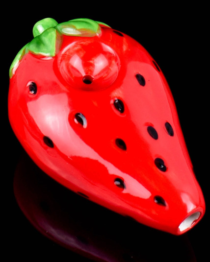 Strawberry Ceramic Hand Pipe