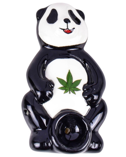 Panda Puff Ceramic Hand Pipe