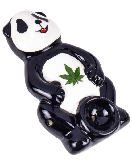 Panda Puff Ceramic Hand Pipe