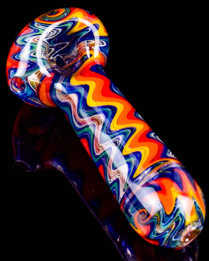 Prism Wave WigWag Glass Hand Pipe