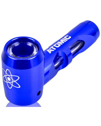 Atomic Glass - Metal Encased Hitter Hand Pipe