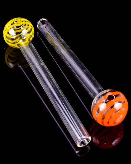6" Color Spiral Line Head Thick Oil Burner Pipe