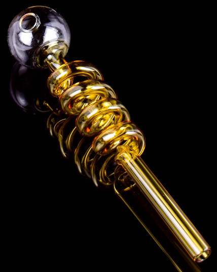 5.5" Colored Twisted Glass Oil Burner Pipe