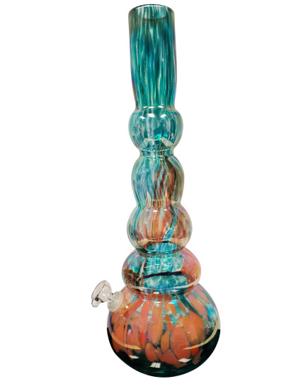 Smoke Freedom 16" Tall Sleek And Shiny Glass Smoking Bong