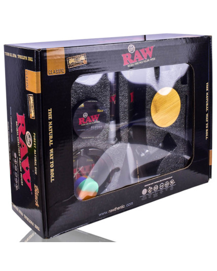 The Ultimate RAW Classic Black Bong Box Set