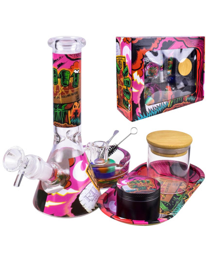 The Ultimate RAW Classic Pink Bong Box Set