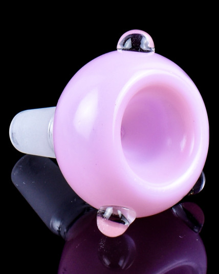 Triclops Orb - 14mm Male Dry Herb Bowl - Milk Pink