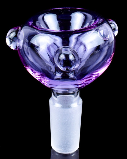 Triclops Orb - 14mm Male Dry Herb Bowl - Lilac
