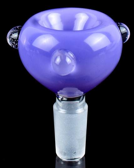 Triclops Orb - 14mm Male Dry Herb Bowl - Milk Purple