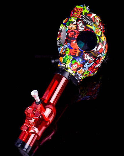 Gas Mask Pipe Bong - Includes Acrylic Water Pipe - Full Set - Madness