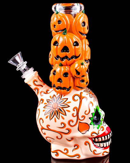 Jack-O-Lantern Stack Pumpkin Beaker Bong