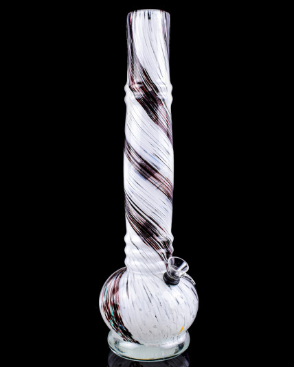 Starlit Spiral - 15" Thick Round Beaker Bong