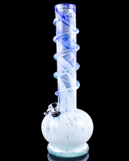 The Twisted - 14" Wire Wrapped Round Base Bong - Smokeday Limited Drop
