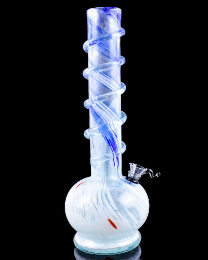 The Twisted - 14" Wire Wrapped Round Base Bong - Smokeday Limited Drop