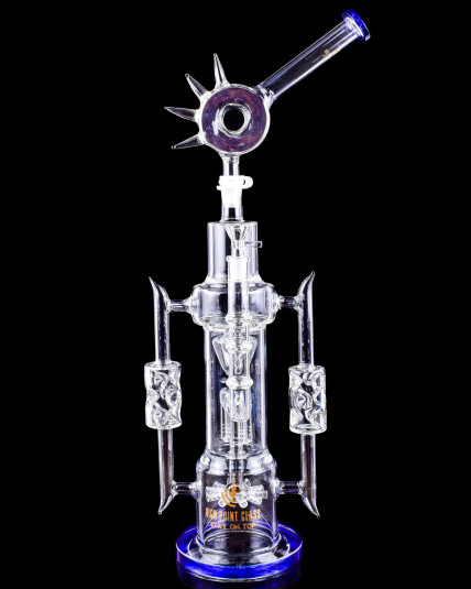 20" Spiky chamber of Smoke With Showerhead and Tree Perc