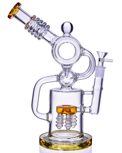 The Predator - 13" Donut 3-Arm Recycler Bong