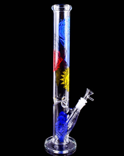 18" Spirit Totem Thick Straight Tube Bong