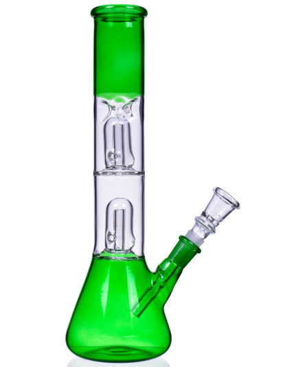 10" Double Perc Beaker Bong