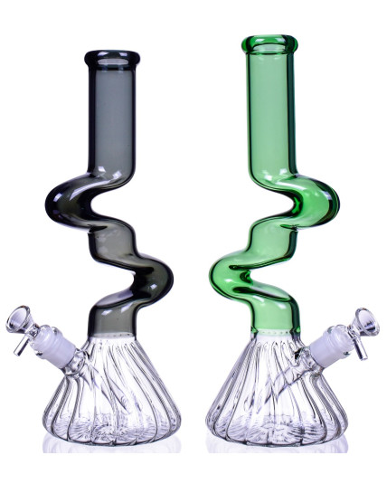 The Giant Dripper - 14" Double Kinked Horned Zong Bong